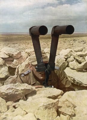 GERMANS USE PERISCOPE - Art Print - Medium - 28x35cm