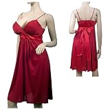 Sexy Red Hot Glitter Knee High Empire Waist Cami Plus Size Dress