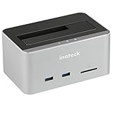 Inateck アルミUSB3.0-SATAハードドライブ ドッキングステーション2個USBポート&1個SDスロット付き2.5&3.5インチHDD/SSDにサポート【UASP&8TBサポート】FD1102