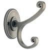 Liberty Hardware B42505Z-AI-C Casual Scroll Design Coat and Hat Hook, Antique Iron