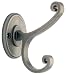 Liberty Hardware B42505Z-AI-C Casual Scroll Design Coat and Hat Hook, Antique Iron