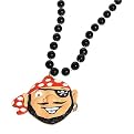 Pirate medallion bead necklace