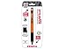 Zebra StylusPen Retractable Ballpoint Pen, Medium Point, 1.0mm, Black Ink, Orange Cream Barrel, 1-Count (33391)