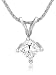 Platinum Princess Cut Diamond Solitaire Pendant (1/2 ct, G-H Color, VS2 Clarity)