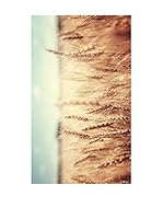 Huella deco Alfombra de Vinilo (Azul Celeste/Marrón Claro)