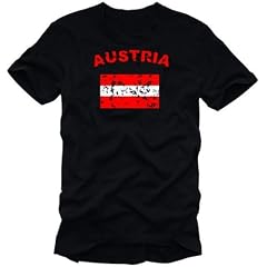 Coole Fun T-Shirts �STERREICH T-SHIRT, SCHWARZ