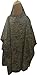 Military Style Ripstop Nylon Poncho Size: 55 x 90