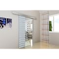 Glasschiebet�r Glast�r Schiebet�r 90x205 - Sicherheitsglas, teilsatiniert aus ESG