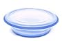 FoldTuk 6 Cup Round Collapsible Bakeware and Storage Container, Blue