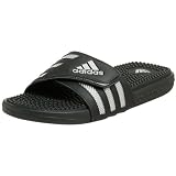 adidas Men's Adissage Soft Sandal,Black/Silver/Black,11 M