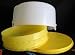 Tupperware Cake Taker and Pie Set Yellow Base