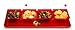 Creative Converting Rectangle Plastic Serving Tray, 15.5-Inch, Translucent Red