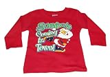 RED Baby/Infant/Toddler/Kids Long Sleeve Christmas T-Shirt "Santa