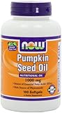Now Foods Pumpkin Seed Oil 1000mg Soft-gels, 100-Count