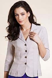 Per Una Linen Blend Panelled Jacket
