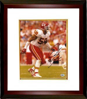 Derrick Johnson signed Kansas City Chiefs 8x10 Photo Custom Framed