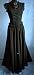 BAUMWOLLROCK MITTELALTER ROCK MARKETENDERIN LARP GOTHIC 36-44 schwarz 7062