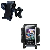 Bike Handlebar Holder Mount System for the Samsung Chat 350 - Gomadic Brand