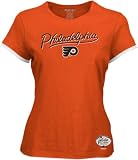 Philadelphia Flyers Orange 2010 Winter Classic Women's Reebok Winter Script Cap Sleeve Tissue T-Shirt