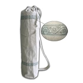 (Price/piece)GOGO Indian Pattern Hemp Roomy Yoga Mat Bag, Yoga Mat Bag, Yoga Bag, Yoga Accessories, Mat Bag