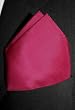 Fine Fuchsia Silk Pocket Square, 100% Silk - by Royal Silk - Pink