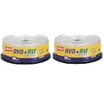 Staples (2) 25PK DVD+RW 4.7GB 4X