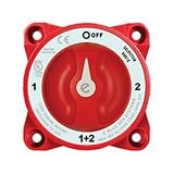 BLUE SEA 4 POS BATT SWITCH E SEL W/AFD Terminal Studs Accept 3/8 Or M10 Ring Terminals