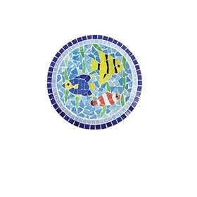 Red Carpet Studios Ltd. Mosaic Bird Bath - Fish by Bird Baths