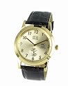 MC Herrenarmbanduhr Lederband 25288