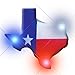 Light Up Texas Flashing Blinking LED Body Light Lapel Pins (25-Pack)