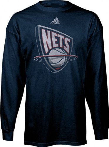 New Jersey Nets Kids 4-7 adidas Team Logo Long Sleeve Tee
