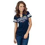 San Diego Chargers Women's Go For Two Navy T-Shirt