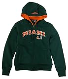 Miami Florida Hurricanes Women's Aerial Full Zip Fleece Hoodie