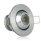 Lighting EVER 1 Watt LED Downlights, 10 Watt Halogen Replacement, Recessed downlighting, Warm White