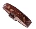 Genuine Leather Bracelet with Flower Design