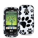 Dog Paw Design Crystal Hard Skin Case Cover for LG Cosmos Touch VN270 Phone ....