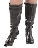 Smiffy'S Boots Womens Wide Fit (Black)