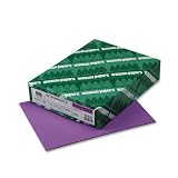 Wausau Paper - AstroBright Color Laser/Inkjet Paper, Planetary Purple, 24lb, Letter, 500 Sheets - Pack of 12