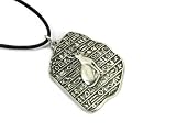 Egyptian Goddess Bastet Pewter Pendant on Cord Necklace, The Egyptian Collection
