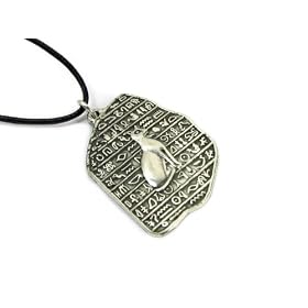 Egyptian Goddess Bastet Pewter Pendant on Cord Necklace, The Egyptian Collection