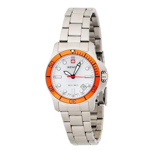 Wenger Women's 72327 Battalion II Diver Silver Dial Steel Bracelet Watch