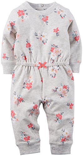 Carter's Baby Girls' Print Terry Romper (Baby)