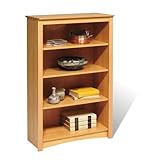 Prepac Maple 4-shelf Bookcase
