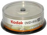 Kodak 50129 DVD+RW 4.7 GB Re writable Discs (25 Pack)