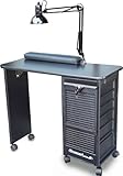 Dina Meri C119KD DLX Manicure Nail Table Black top