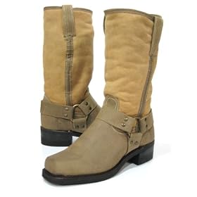 Frye 'Harness 12R Shearling' Western Boots Mens - Tan by FRYE