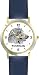 Afghan Hound (SC) Dog - WATCHBUDDY CLASSIC DELUXE TWO-TONE THEME WATCH - Arabic Numbers-Blue Leather Strap-Children's Size-Small ( Boy's Size & Girl's Size )