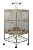 Medium Corner Bird Cage with Play Top 37 X 26'' X 63''