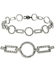 14K White Gold 2.28cttw Round Diamond Bracelet
