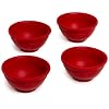 Le Creuset Silicone 1/4-Cup Pinch Bowls, Set of 4, Cherry